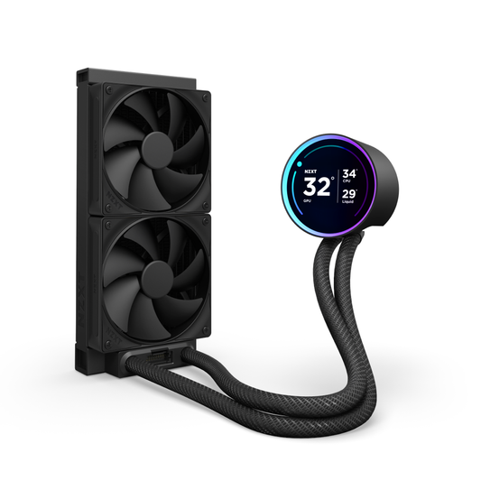 NZXT Kraken Elite 240 AIO CPU 240mm Liquid Cooler - Black