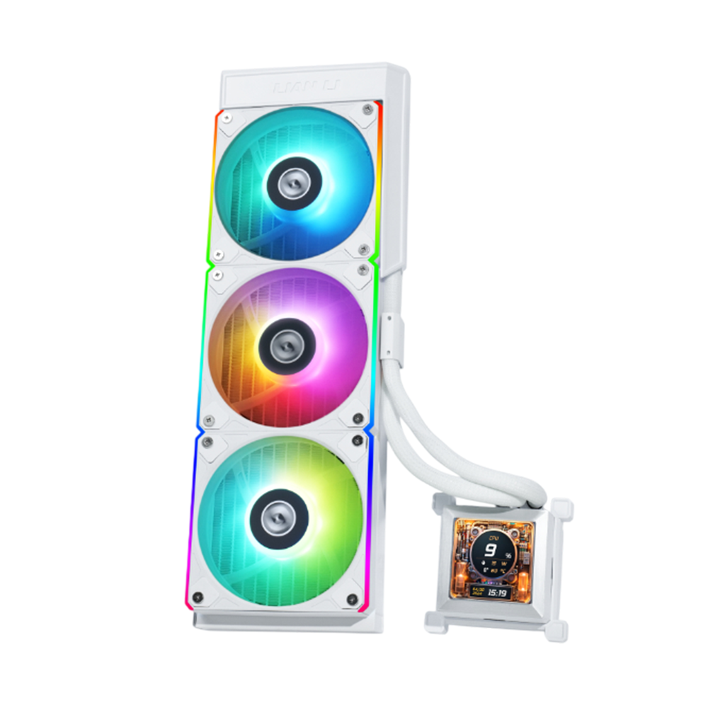 Lian Li Hydroshift LCD 360 TL 360mm AIO CPU Liquid Cooler - White