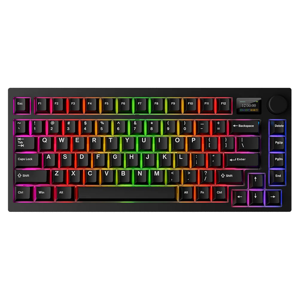 Tecware Spectre 75 LCD Mechanical Keyboard (Tri‑mode / 400h / LCD Display / Volume Knob)
