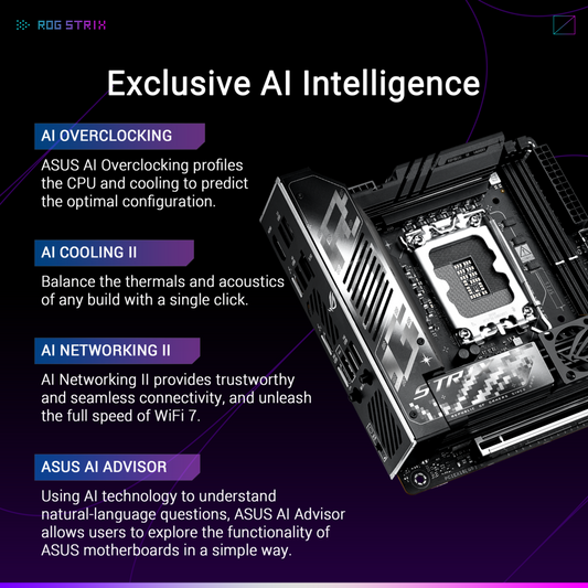 ASUS ROG Strix Z890-I Gaming WiFi LGA1851 ITX Motherboard