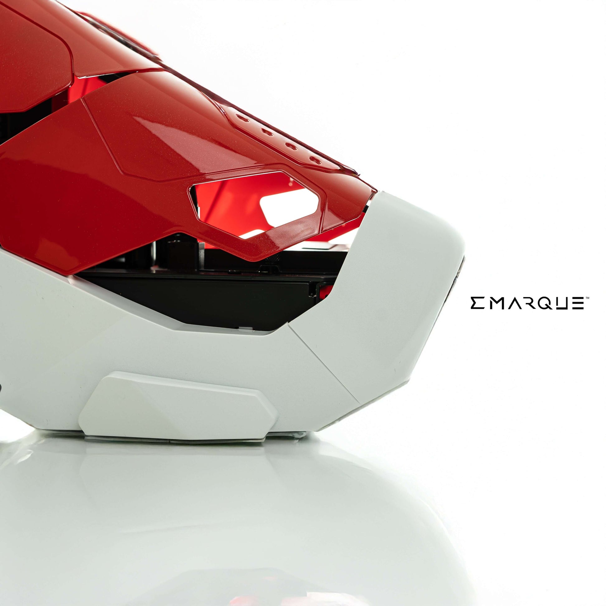 Close-up of APEX Sneaker X PC, showcasing the Cooler Master CaseMod2020 design inspired by sneaker culture aesthetic.