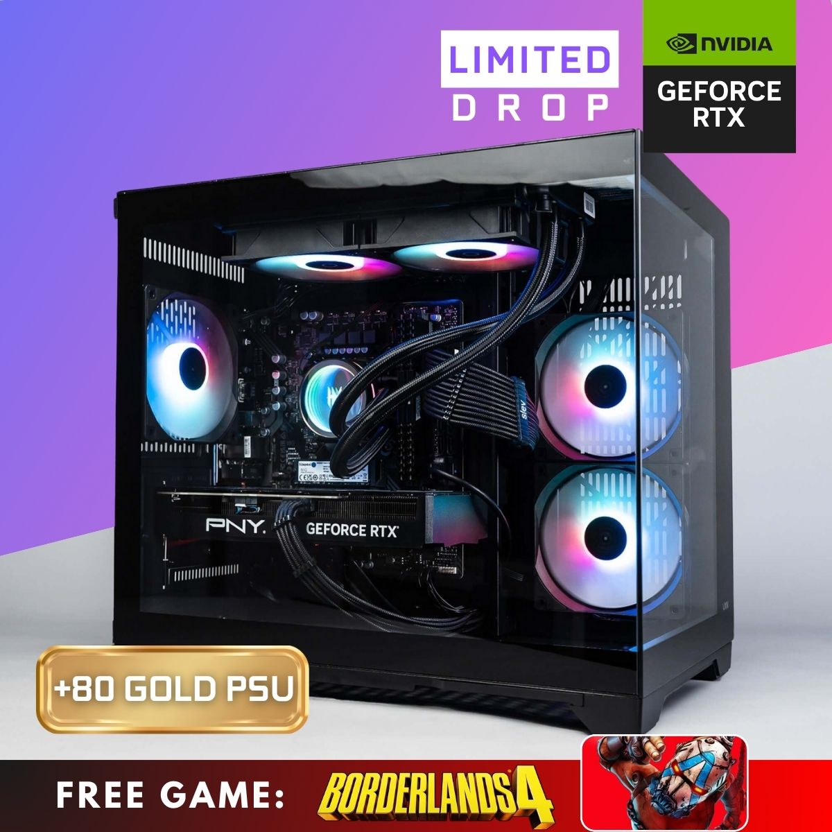 INFINITY - AMD Ryzen 7 8700F / GeForce RTX 5070 Ti Gaming PC