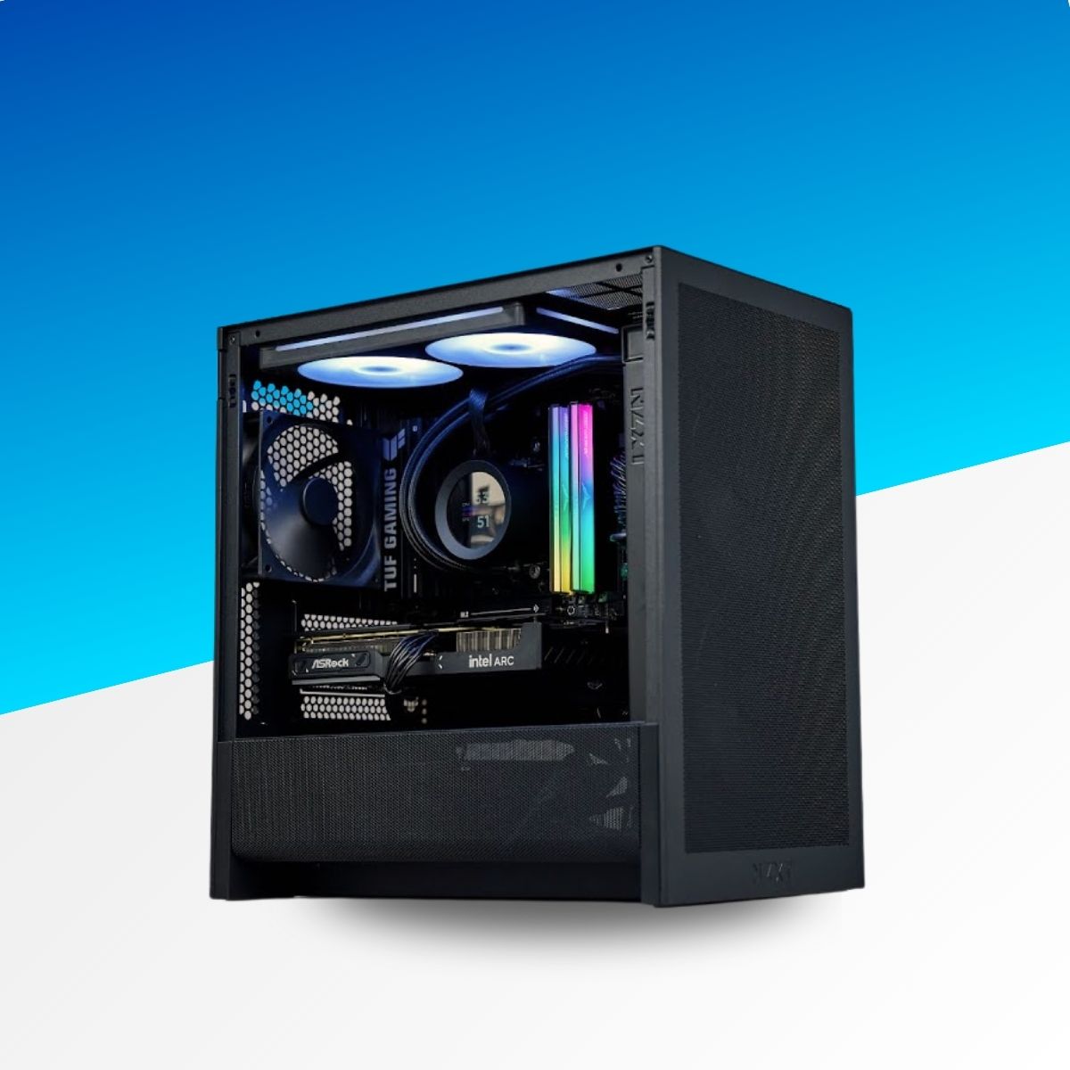 NZXT H3 - AMD Ryzen 5 7500F / GeForce RTX 5060 Ti 16GB Gaming PC