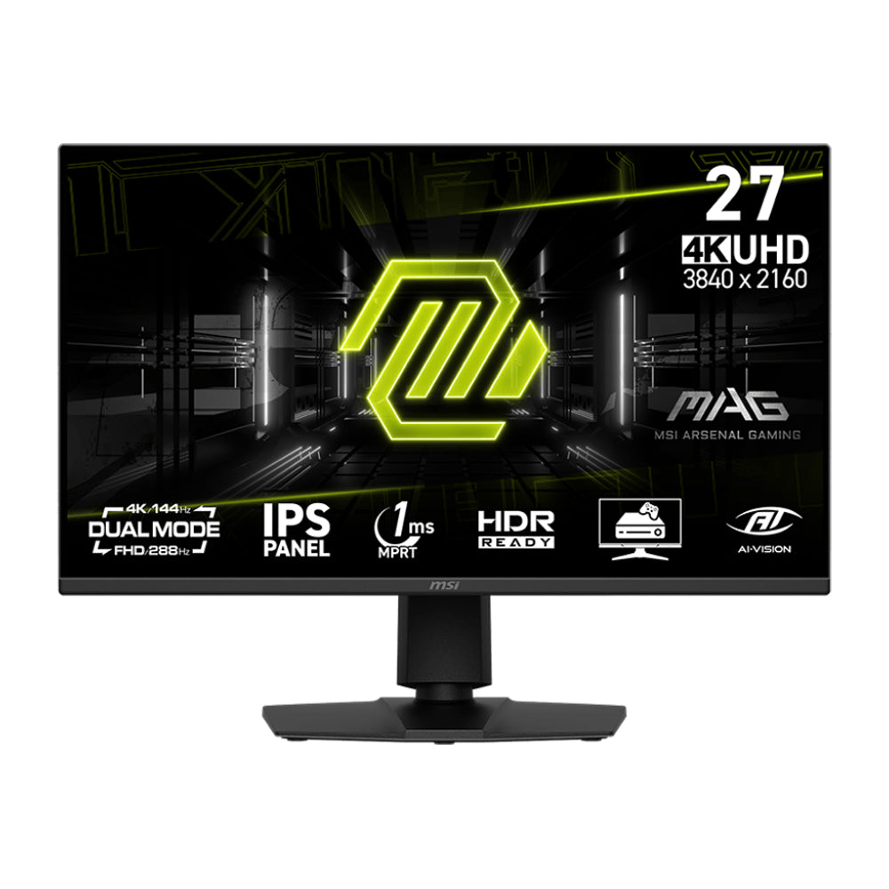 MSI MAG 275UPD E14 27" UHD 144hz/FHD 288Hz IPS Dual Mode Gaming Monitor
