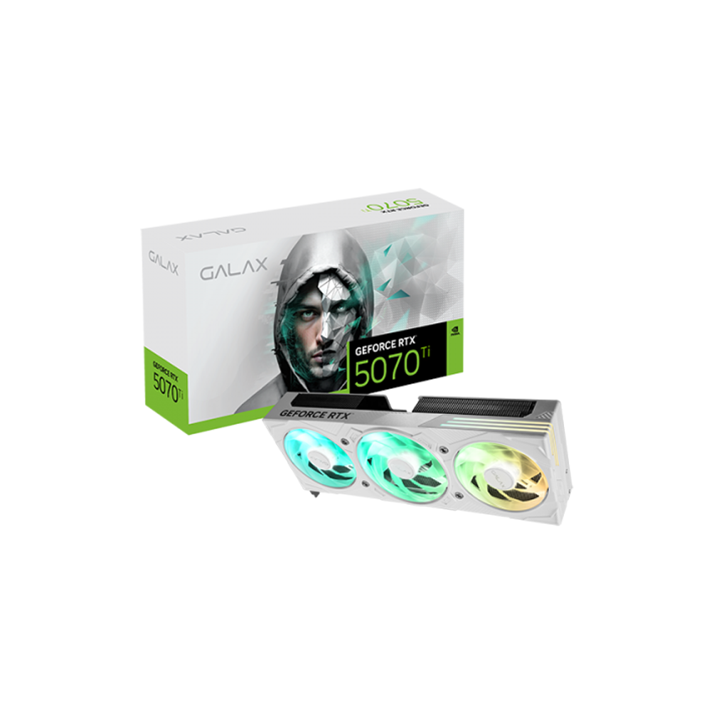 GALAX GeForce RTX™ 5070 Ti EX Gamer 1-Click OC White 16GB GDDR7 Graphic Card