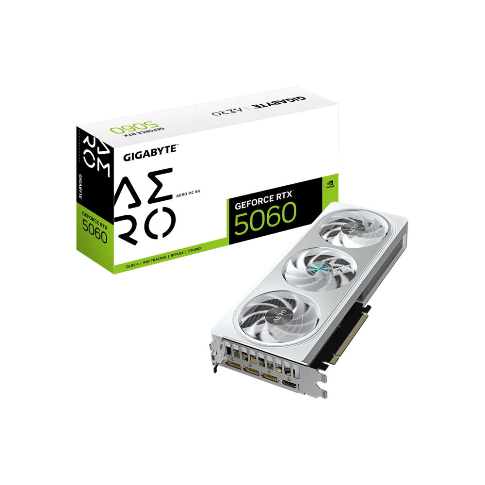 GIGABYTE GeForce RTX 5060 AERO OC 8GB GDDR7 Graphic Card
