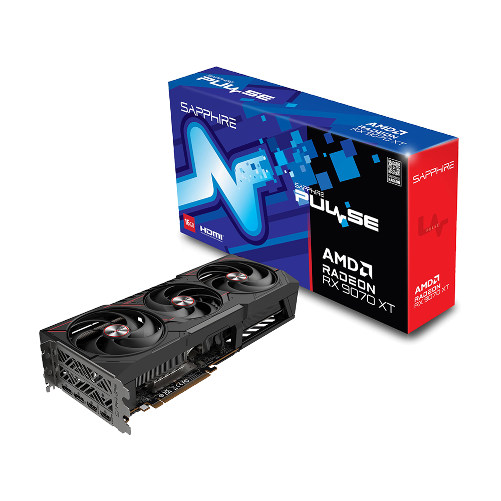 Sapphire Pulse AMD Radeon™ RX 9070 XT 16GB GDDR6 Graphic Card