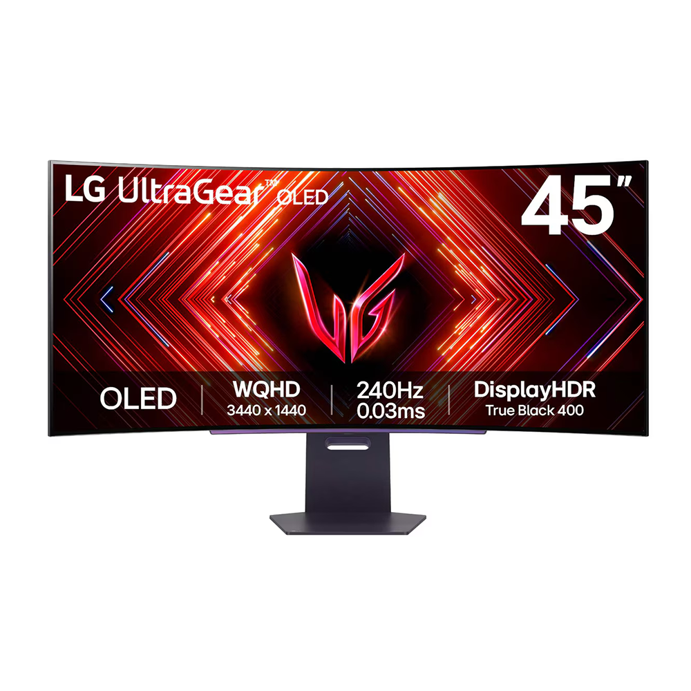 LG UltraGear™ 45GS95QE 45'' Ultra-WQHD 240Hz OLED 800R Curved Gaming Monitor