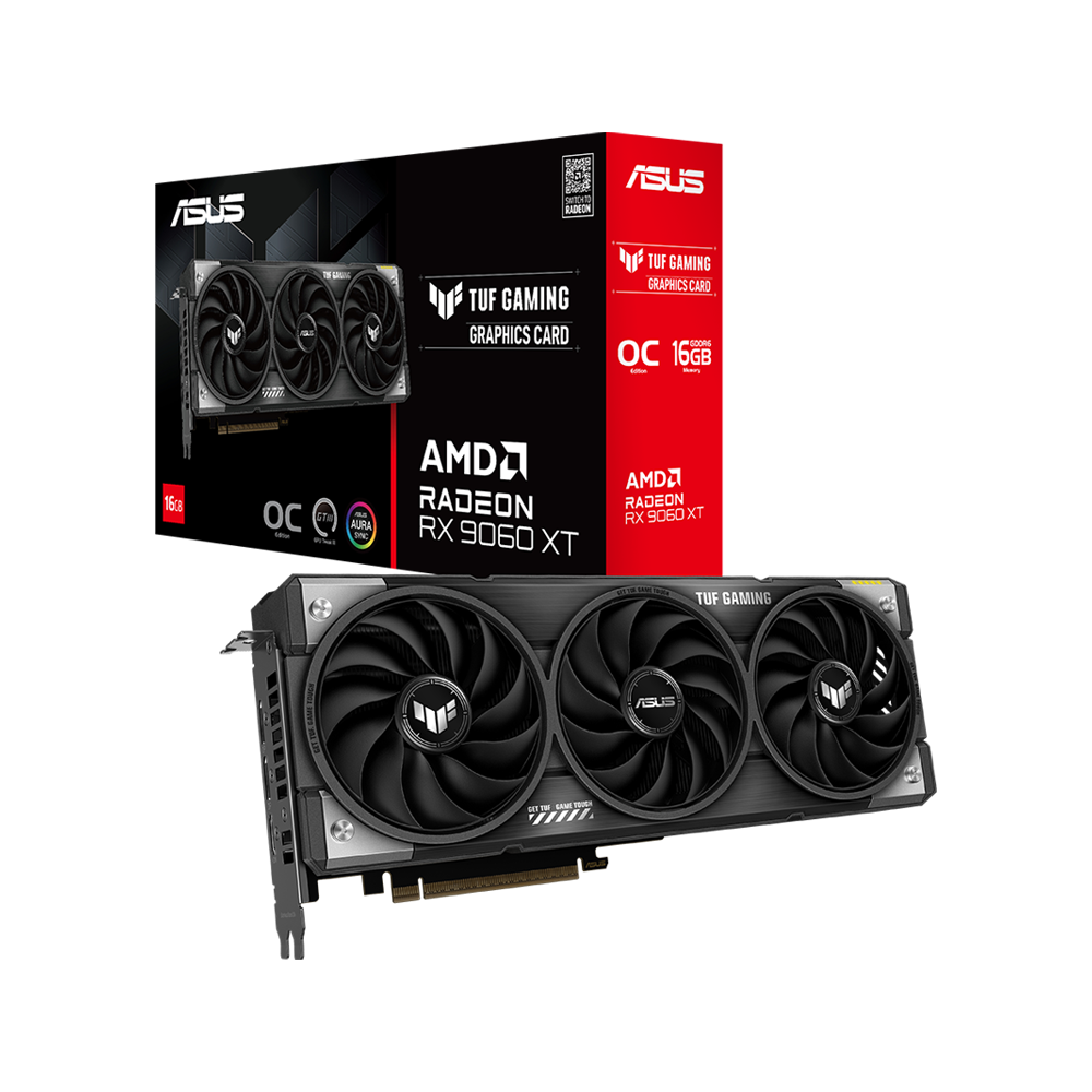 ASUS TUF Gaming Radeon™ RX 9060 XT 16GB GDDR6 OC Edition Graphics
