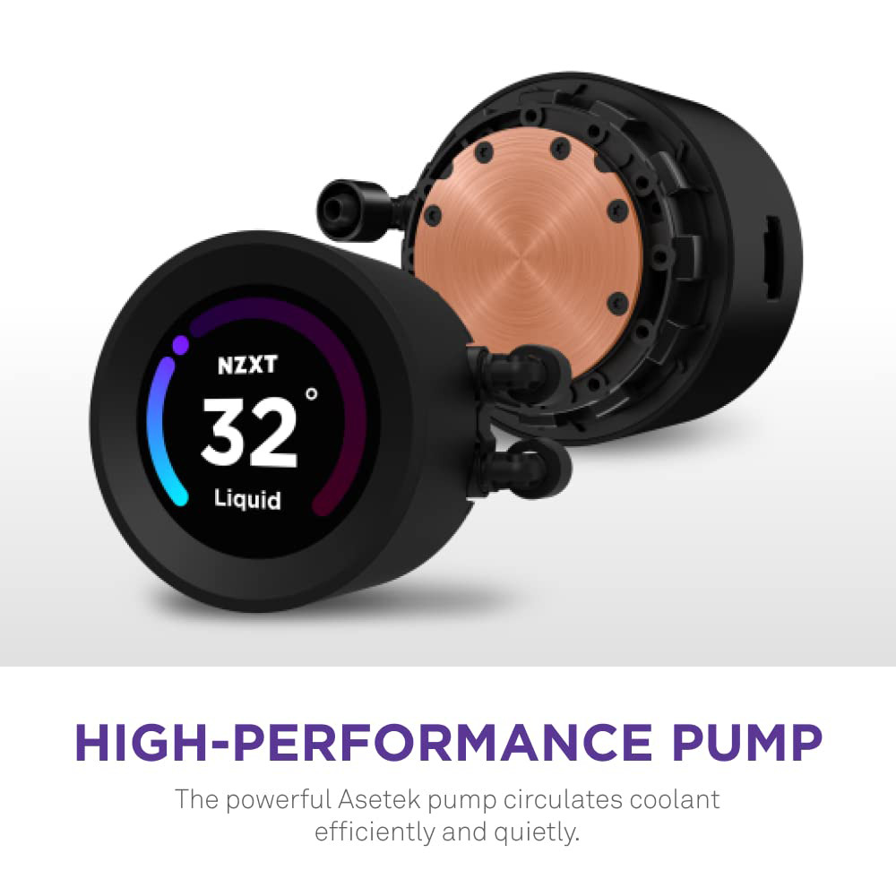 NZXT Kraken Elite 240 AIO CPU 240mm Liquid Cooler - Black