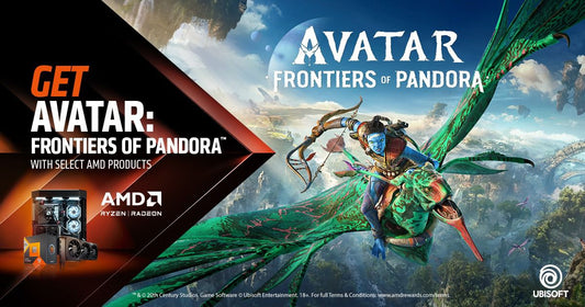 Get AVATAR: FRONTIERS OF PANDORA™️ with AMD RYZEN™️ & RADEON™️ RX Series Powered EMARQUE PC's