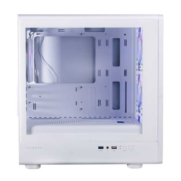 Tecware AERO M TG MATX ARGB Chassis - White