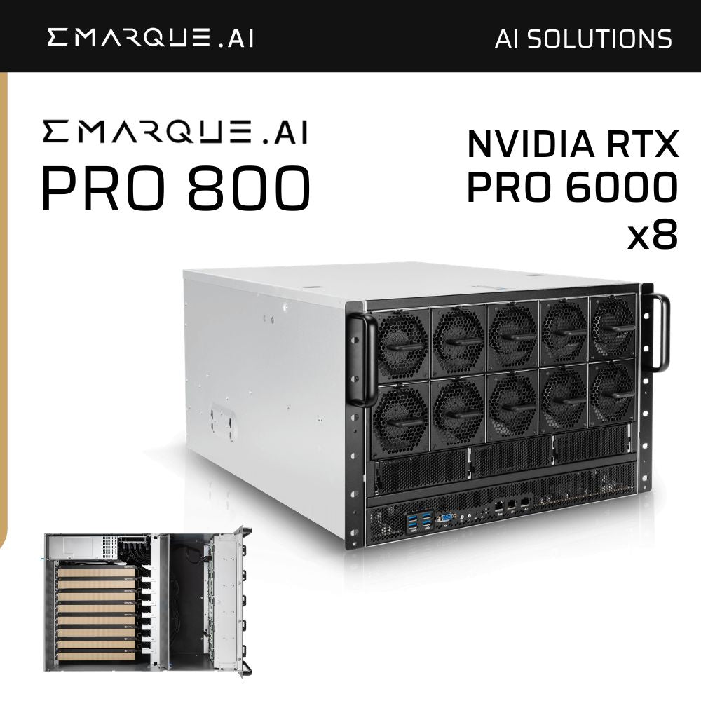 EMARQUE AI PRO 800 AI Server - RTX PRO 6000 Blackwell