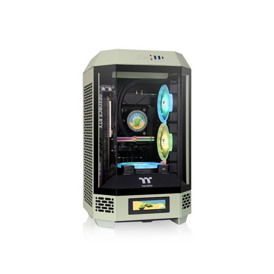 Thermaltake Tower 250 micro-ATX PC Chassis - Matcha Green