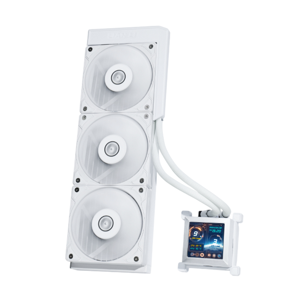 Lian Li Hydroshift LCD 360 TL 360mm AIO CPU Liquid Cooler - White Lian Li Hydroshift LCD 360 TL 360mm AIO CPU Liquid Cooler - White