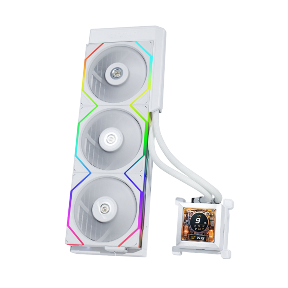Lian Li Hydroshift LCD 360 TL 360mm AIO CPU Liquid Cooler - White