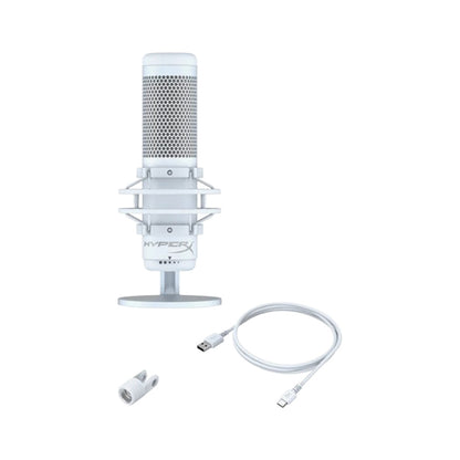 HyperX QuadCast S USB Gaming Microphone - Black/White-Grey