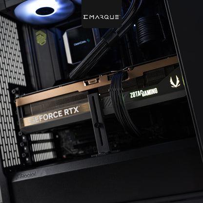 Custom PC build featuring ZOTAC GAMING GeForce RTX 5070 Ti GPU in a Fractal Design North Charcoal Black case, optimized for gaming.