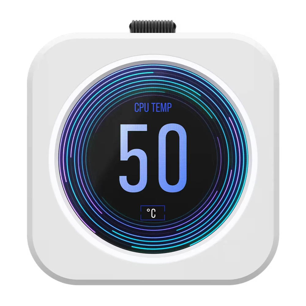 Corsair iCUE H150i Elite LCD XT 360mm RGB AIO CPU Liquid Cooler - White