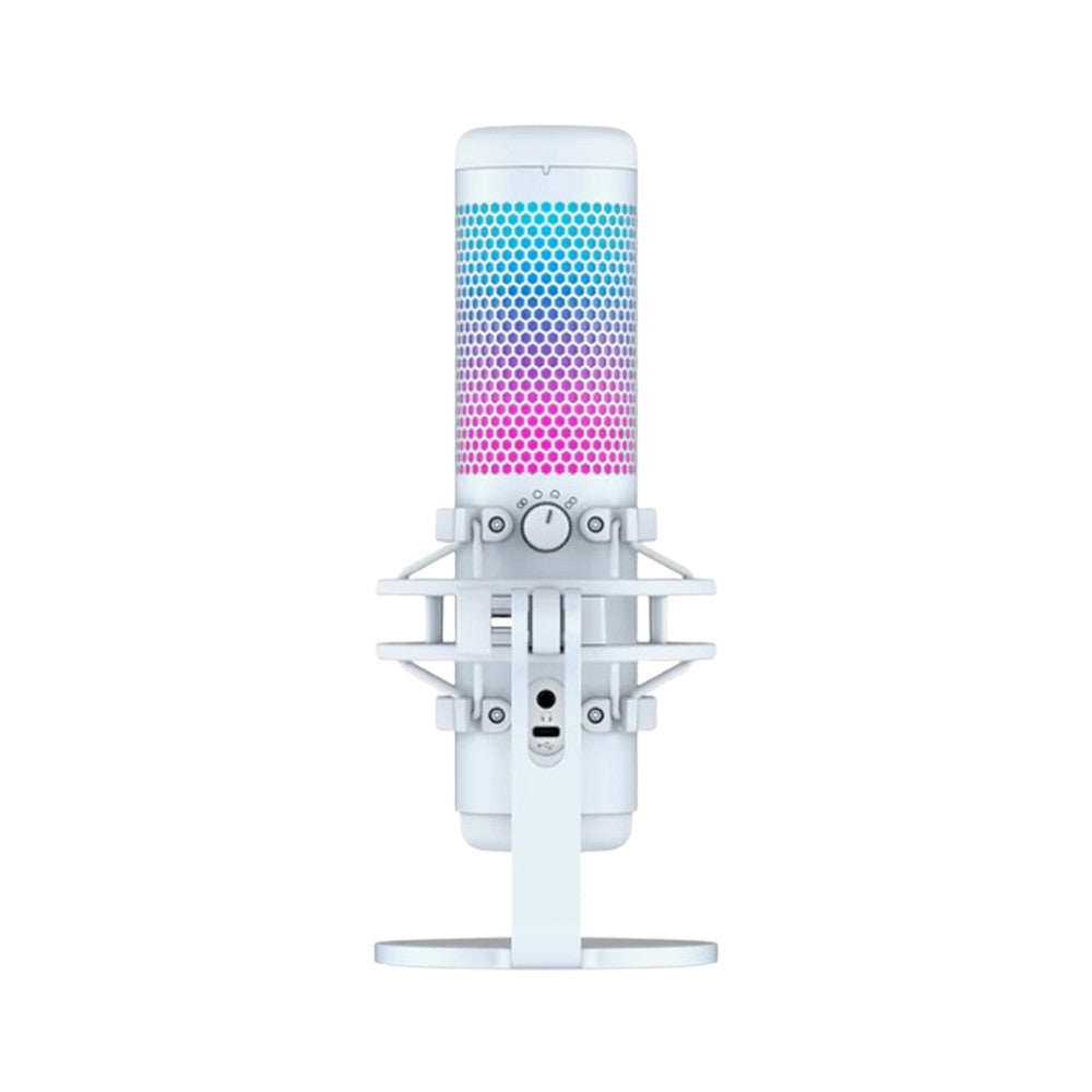 HyperX QuadCast S USB Gaming Microphone - Black/White-Grey