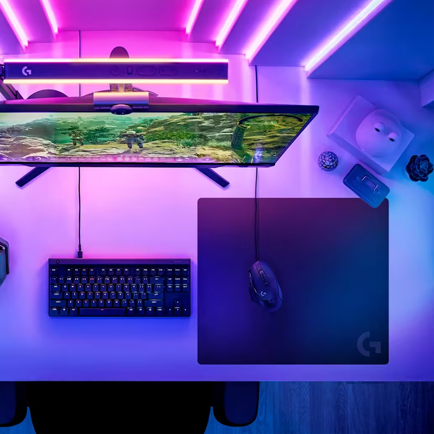 Logitech G740 Thick Large Cloth Gaming Mousepad - Black