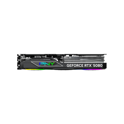 PNY GeForce RTX™ 5080 ARGB EPIC-X RGB™ Overclocked Triple Fan GPU 16GB GDDR7 Graphic Card