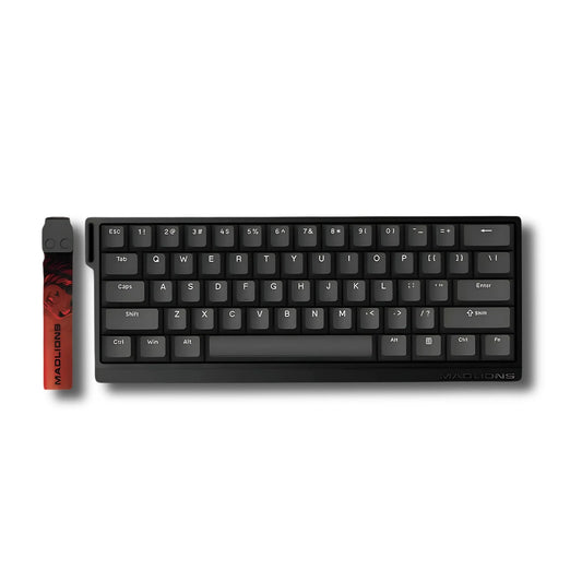 MADLIONS MAD68HE Basic V2 Magnetic Keyboard - Magnetic Amber