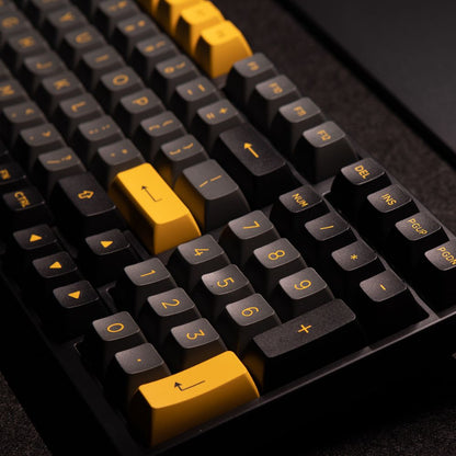Akko Black & Gold 3098B Plus Mechanical Keyboard - V3 Cream Yellow Pro