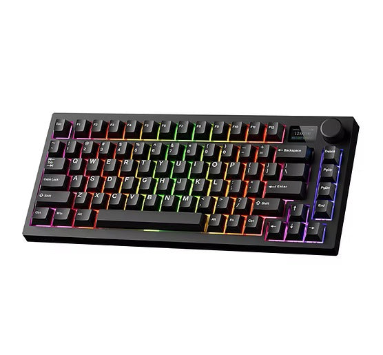 Tecware Spectre 75 LCD Mechanical Keyboard (Tri‑mode / 400h / LCD Display / Volume Knob)