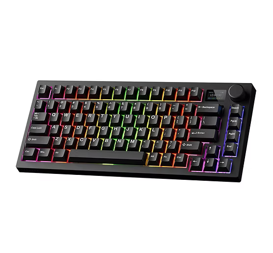Tecware Spectre 75 LCD Mechanical Keyboard (Tri‑mode / 400h / LCD Display / Volume Knob)
