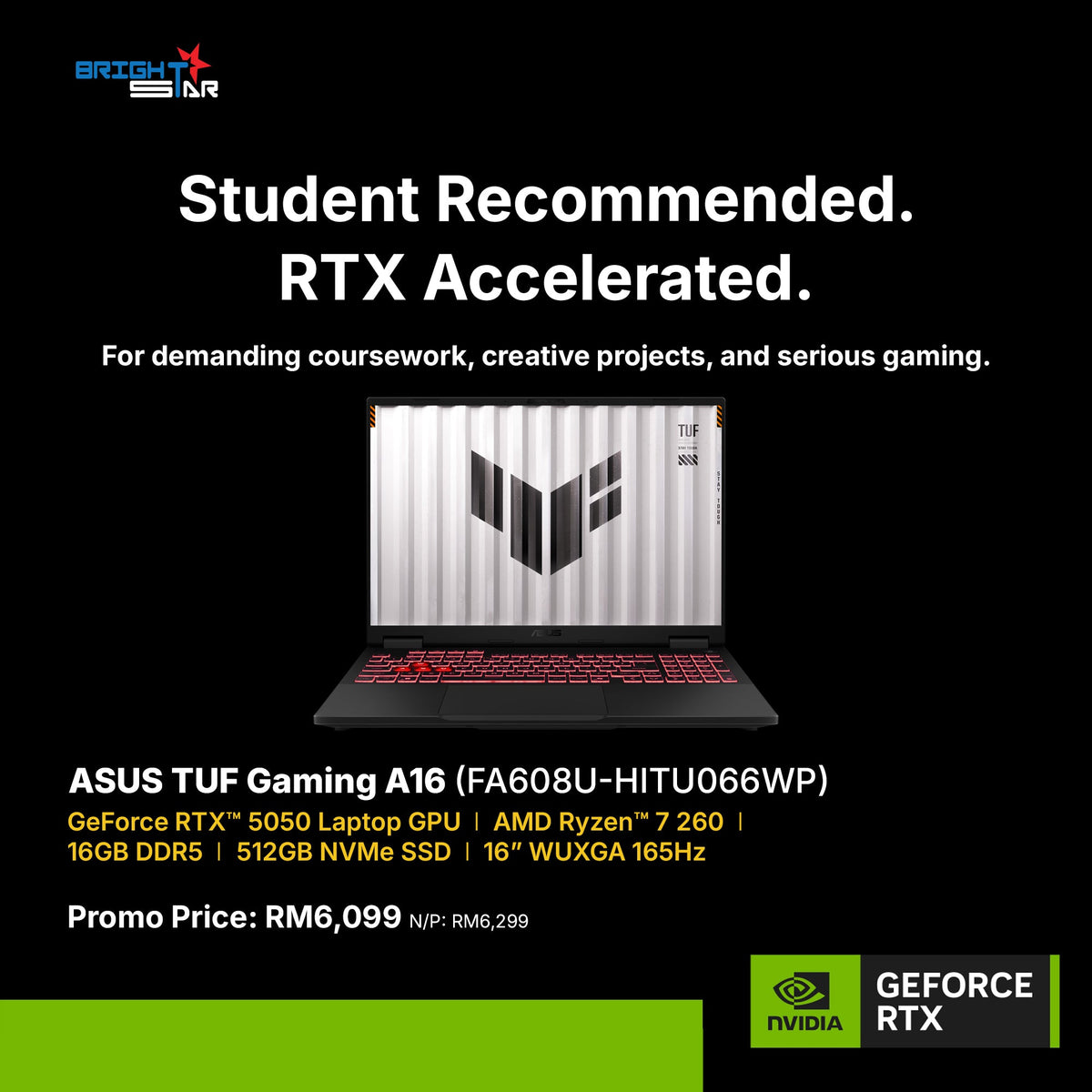 ASUS TUF Gaming A16 Gaming Laptop [FA608U-HITU066WP]