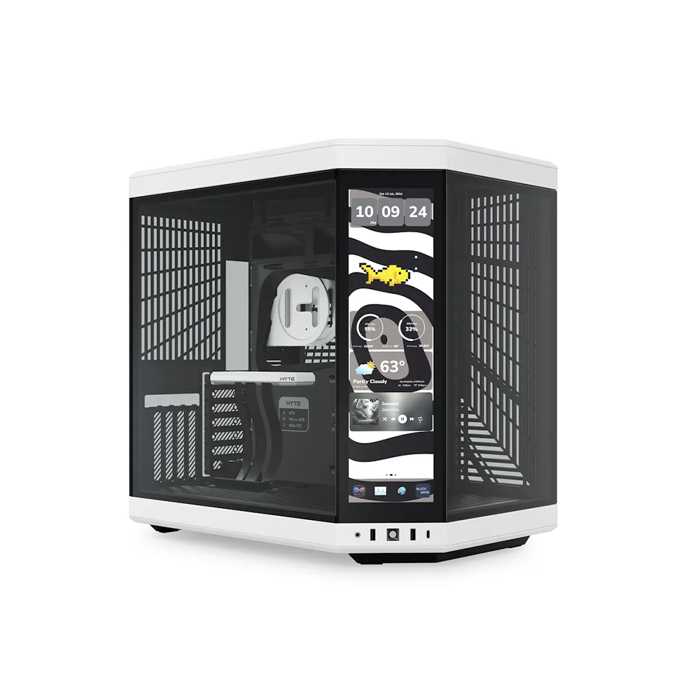 HYTE Y70 Touch Infinite Dual Chamber With Touchscreen Mid-Tower ATX PC Chassis