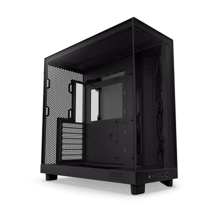 NZXT H6 Flow RGB Compact Dual Chamber Mid-Tower ATX PC Chassis