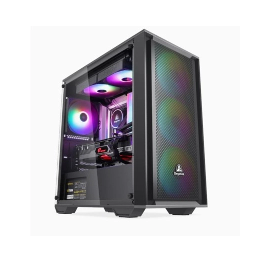 Segotep Gank 240-S Micro-ATX PC Chassis - Black