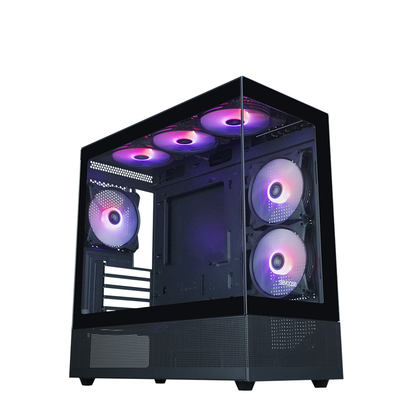 Slevcase Glazing Fantasy Micro-ATX PC Chassis - Black