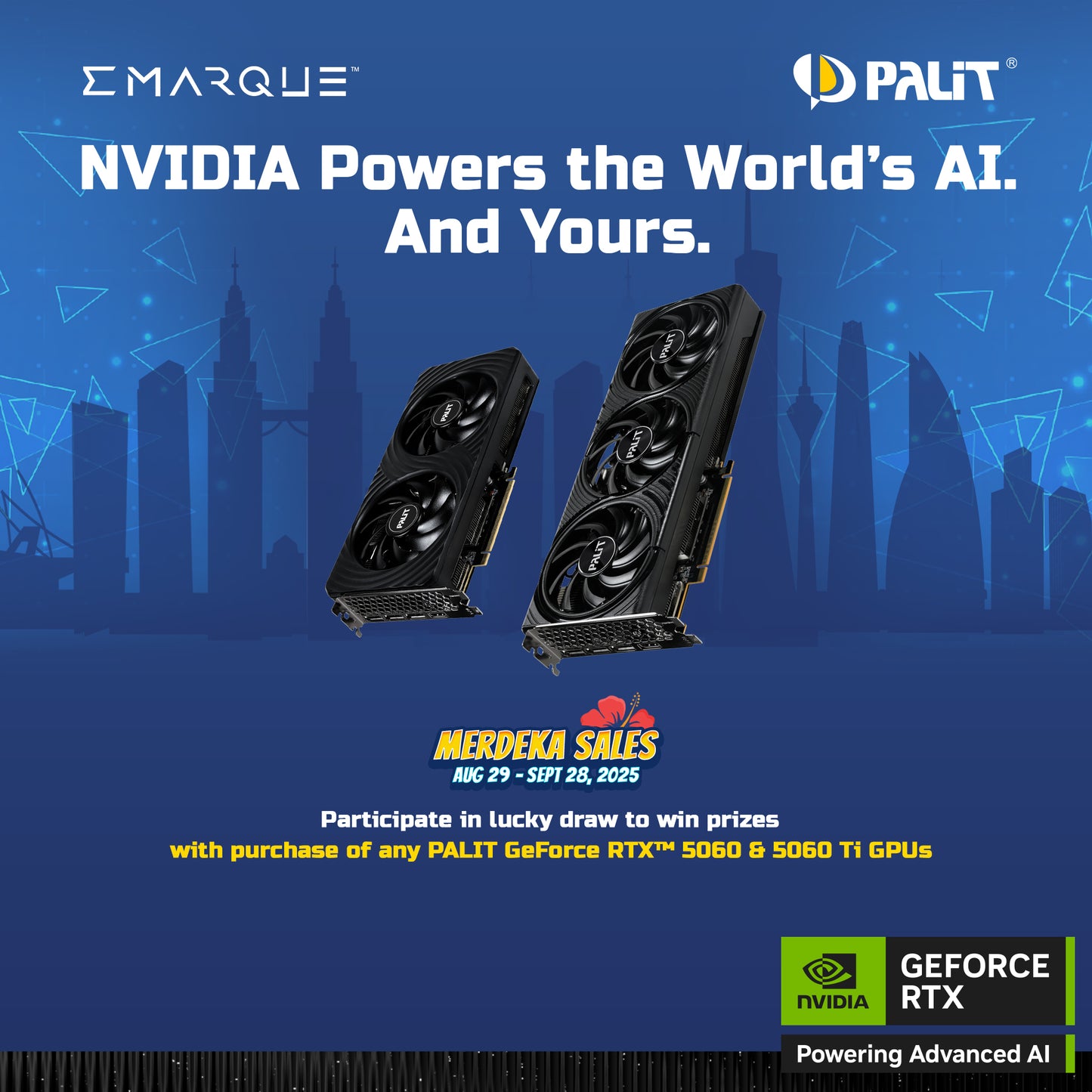 Palit GeForce RTX 5060 Infinity 3 OC 8GB GDDR7 Graphic Card