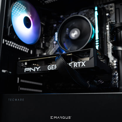 EMARQUE Workstation PC with AMD Ryzen 5 8400F and GeForce RTX 5070 in Tecware NEO M2 Steel Case