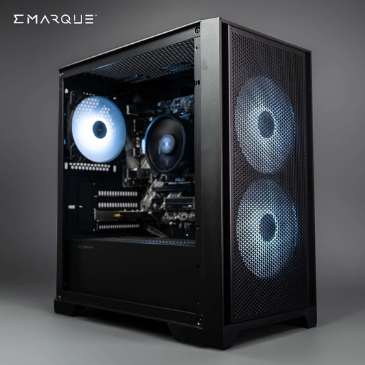 NEO Gaming PC with AMD Ryzen 7 8700G and Radeon 780M, featuring Tecware NEO M2 black case and RGB lighting.