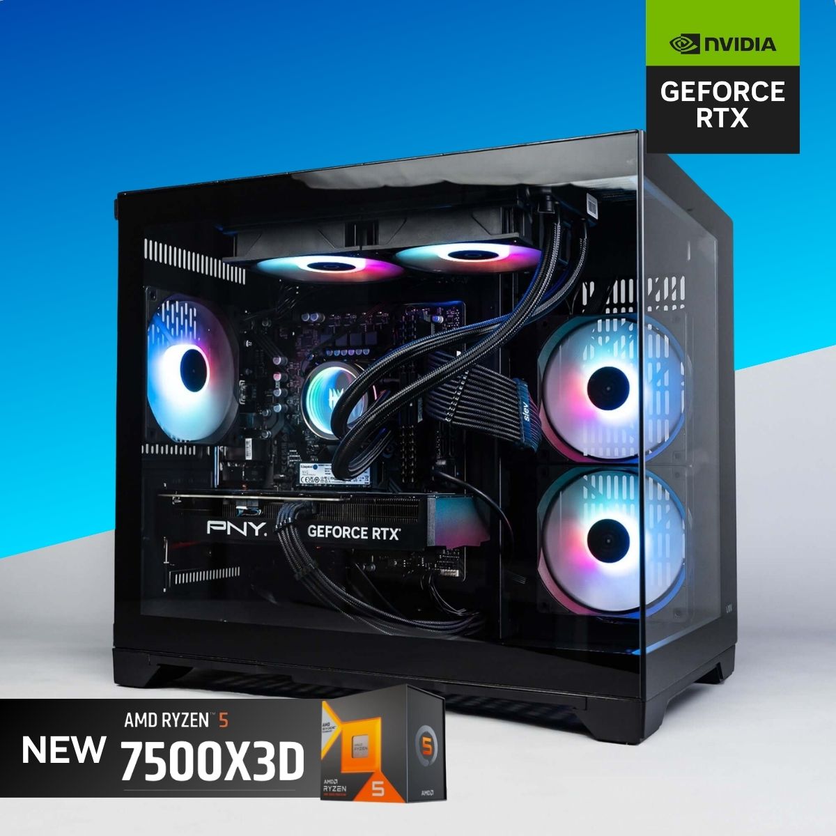 INFINITY - AMD Ryzen 5 7500X3D / GeForce RTX 5070 Gaming PC