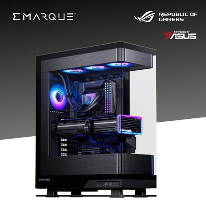 EVOLV Astral Gaming PC with AMD Ryzen 7 9800X3D and ASUS ROG RTX 5090 in Phanteks Evolv Series X2 ATX Black chassis.