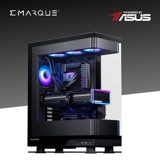 EVOLV PRIME Gaming PC with AMD Ryzen 7 9800X3D, ASUS GeForce RTX 5080, Phanteks Evolv Series X2 ATX chassis, RGB lighting.