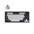 Keychron Q1 QMK Knob Custom Mechanical Keyboard Fully Assembled — Carbon Black / Navy Blue /Silver Grey Frame