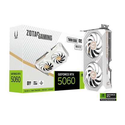 Zotac Gaming GeForce RTX™ 5060 Twin Edge OC White Edition 8GB GDDR7 Graphics Card [ZT-B50600Q-10M]