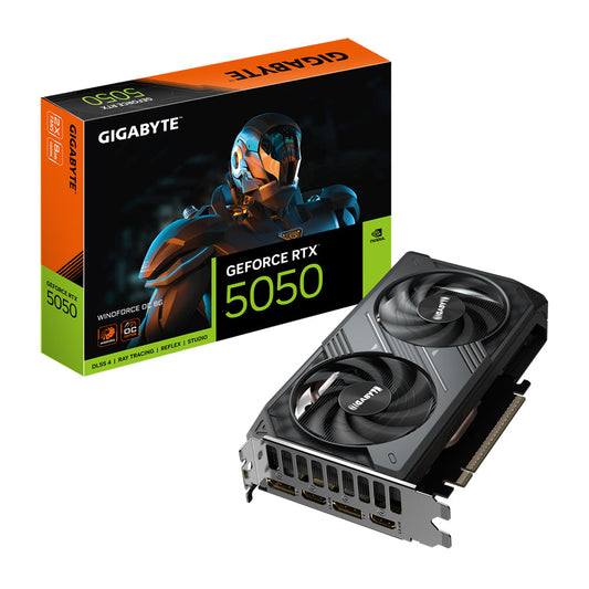 GIGABYTE GeForce RTX™ 5050 Windforce OC 8G GDDR6 Graphics Card [GV-N5050WF2OC-8GD]