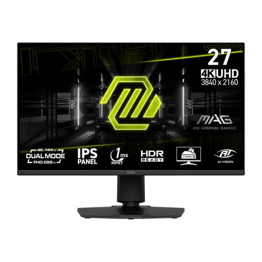 MSI MAG 275UPD E14 27" UHD 144hz/FHD 288Hz IPS Dual Mode Gaming Monitor