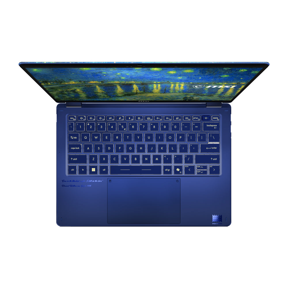 MSI Prestige 14 Flip AI+ Vincent van Gogh Edition Convertible Laptop [Starry Night Over the Rhône-293MY]