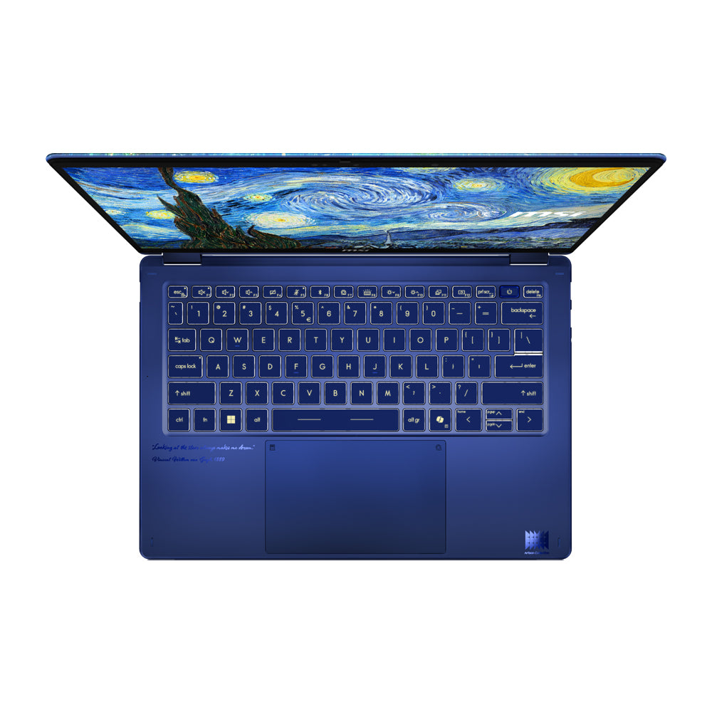 MSI Prestige 14 Flip AI+ Vincent van Gogh Edition Convertible Laptop [The Starry Night-292MY]