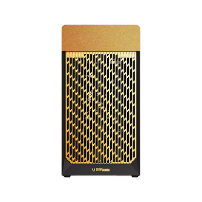 Zotac Gaming Alloy mATX PC Chassis [Black Gold/White Silver]