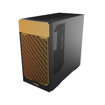 Zotac Gaming Alloy mATX PC Chassis [Black Gold/White Silver]