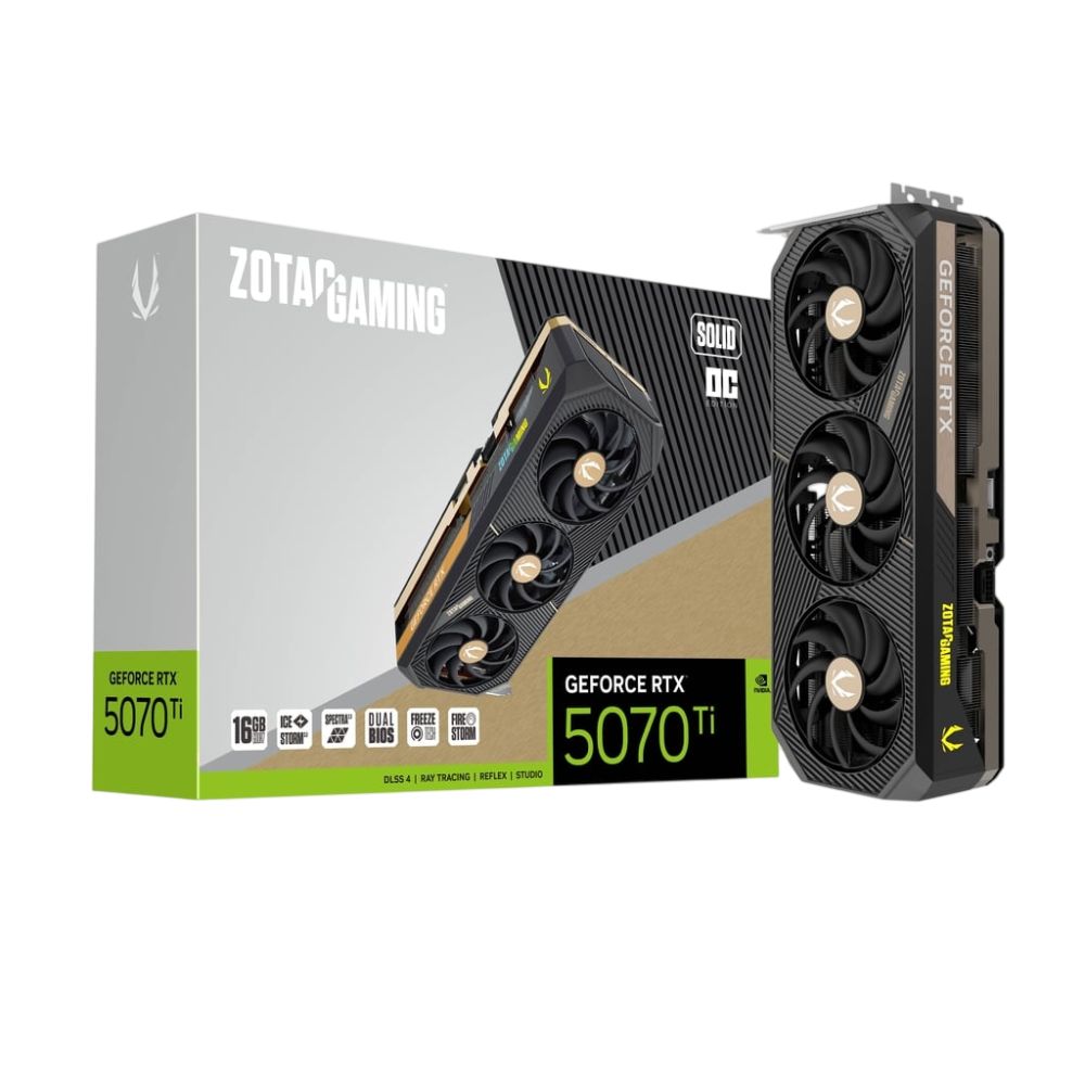 ZOTAC GAMING GeForce RTX 5070 Ti SOLID SFF OC 16GB GDDR7 Graphics Card